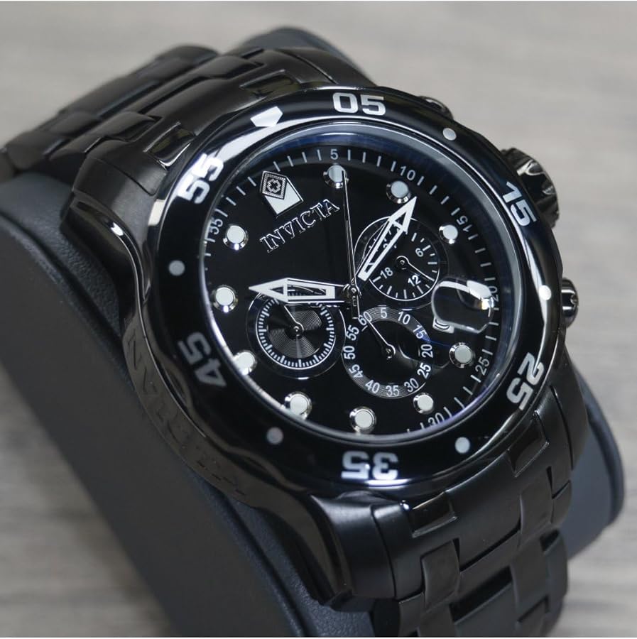 【新品】INVICTA Pro Diver オニキスブラック クロノグラフ時計 Amazon.com: Invicta Men's 0076 Pro Diver Collection