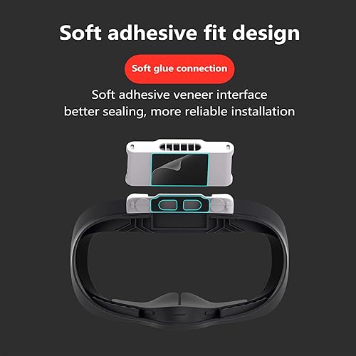 Miniatura 4 de Aoife VR Fan Compatible with Oculus Meta Quest 2, Anti-Fog Active Air Circulation Vent Cooler Fan with Facial Interface and PU Sweat-Proof Face