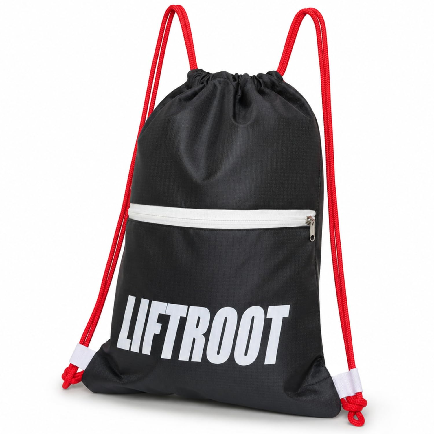 Drawstring Gym Bag for Men & Women | Water-Resistant Polyester PU Matte Sports Bag with Zip Pocket | Lightweight Gym, Workout, Travel & Sports Bag 15L-image-24