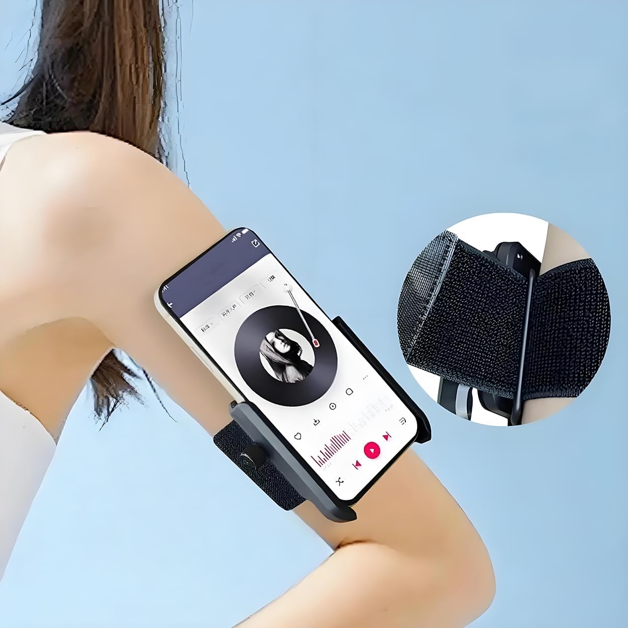 Wristband Phone Holder Armband Strap Set Detachable Mount for Sports Running Cycling Climbing Walking for All Mobile Phones