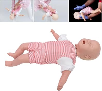 CPR Infant Manikin with Authentic Body Structure, Professional Simulation Training Doll for Lifesaving Skills