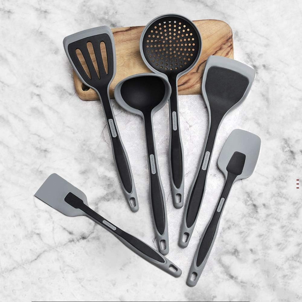 Soup Spoon Kitchen Silicone Kitchenware Silicone Cooking Spoon Kitchen Utensil Frying Shovel Leaky Shovel Cooking Tool Sets