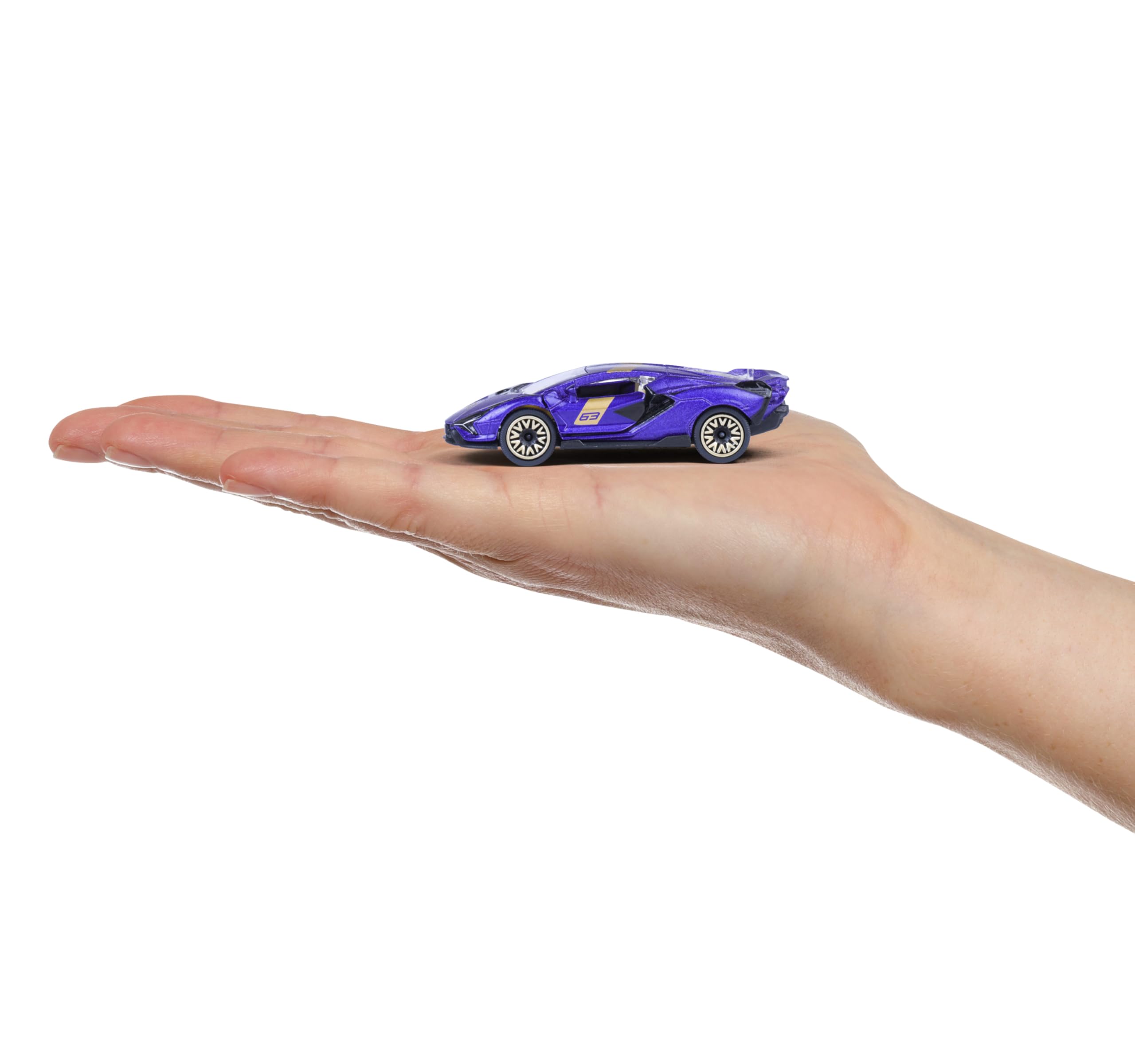 Majorette - Voiture Miniature de Luxe (1 Voiture), 1 sur 6 (Audi, Bugatti, Land Rover, Nissan, Porsche) en métal avec boîte de Collection, 7,5 cm, pour Les Enfants à partir de 3 Ans