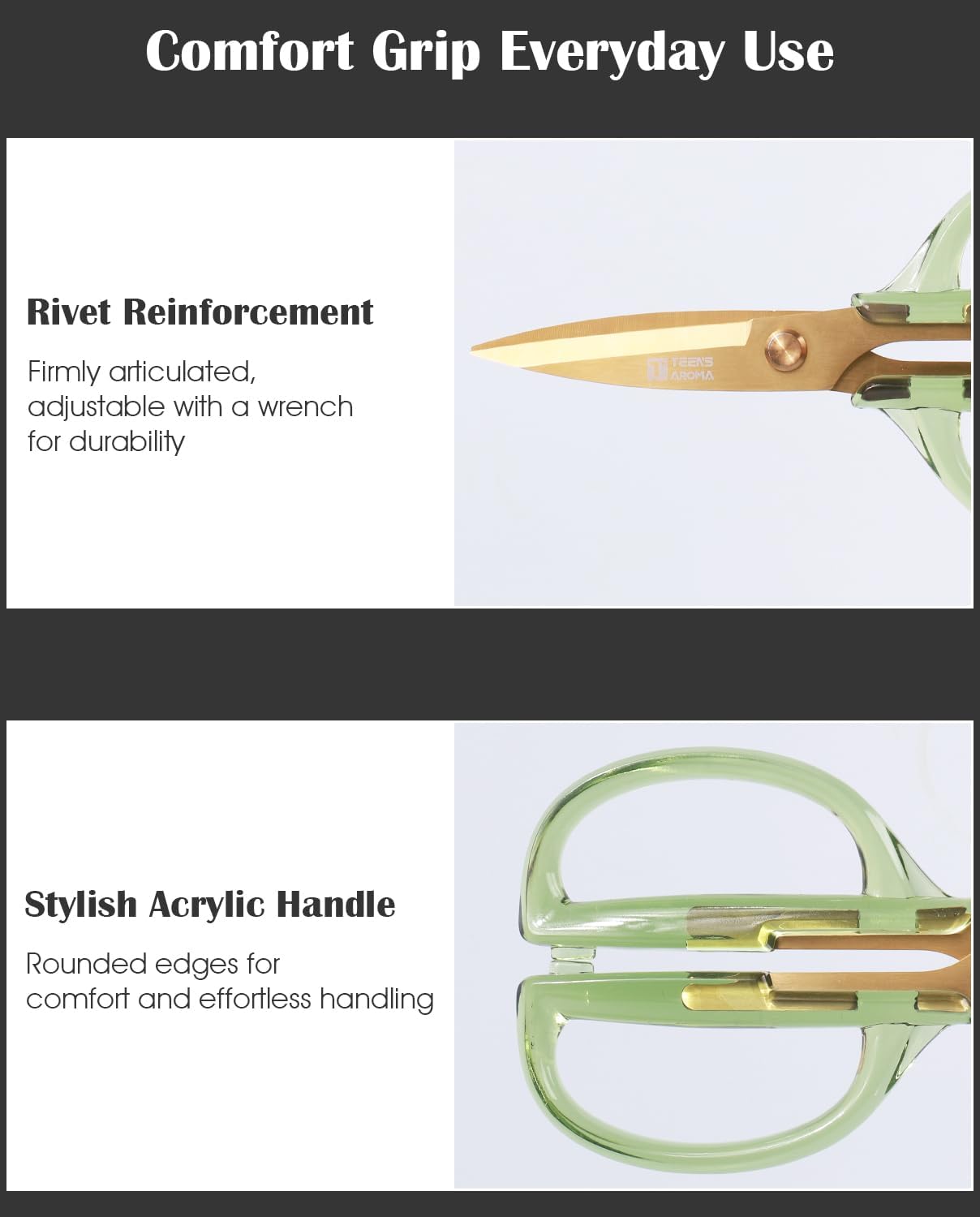 Kitchen Shears Scissors& Scissors, 7.7inch Cooking