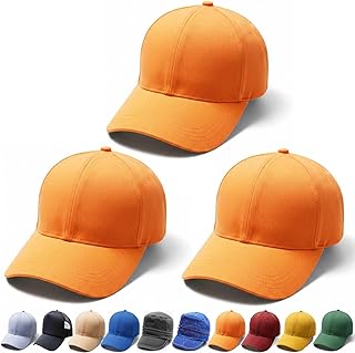 TAVASYA Cotton Unisex Plain Baseball Caps for Men and Women | Adjustable Size |Casual Headwear for Daily Use and Outdoor Wear