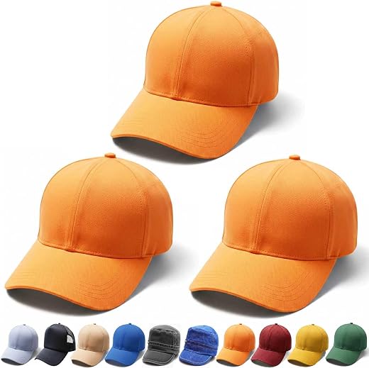 SAI PRASEEDA Cotton Unisex Plain Baseball Caps for Men and Women | Adjustable Size |Casual Headwear for Daily Use and Outd...