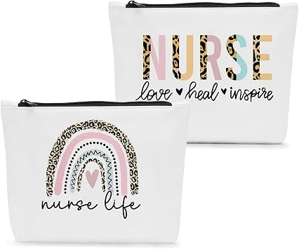 Nurse Makeup Bag, Funny Nursing Gifts for Nurses Female, Nurse Gifts for Women, Nursing Student Gifts, Nurse Life Cosmetic Bags, Nurse Appreciation Graduation Gifts