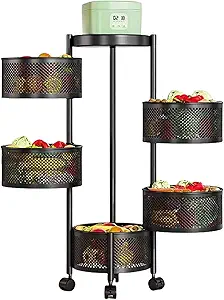 •Rotating Kitchen Baskets •Fruit and Vegetable Storage •Kitchen Organization •Rotating Storage Solutions •Kitchen Storage Baskets •Rotating Pantry Organizers