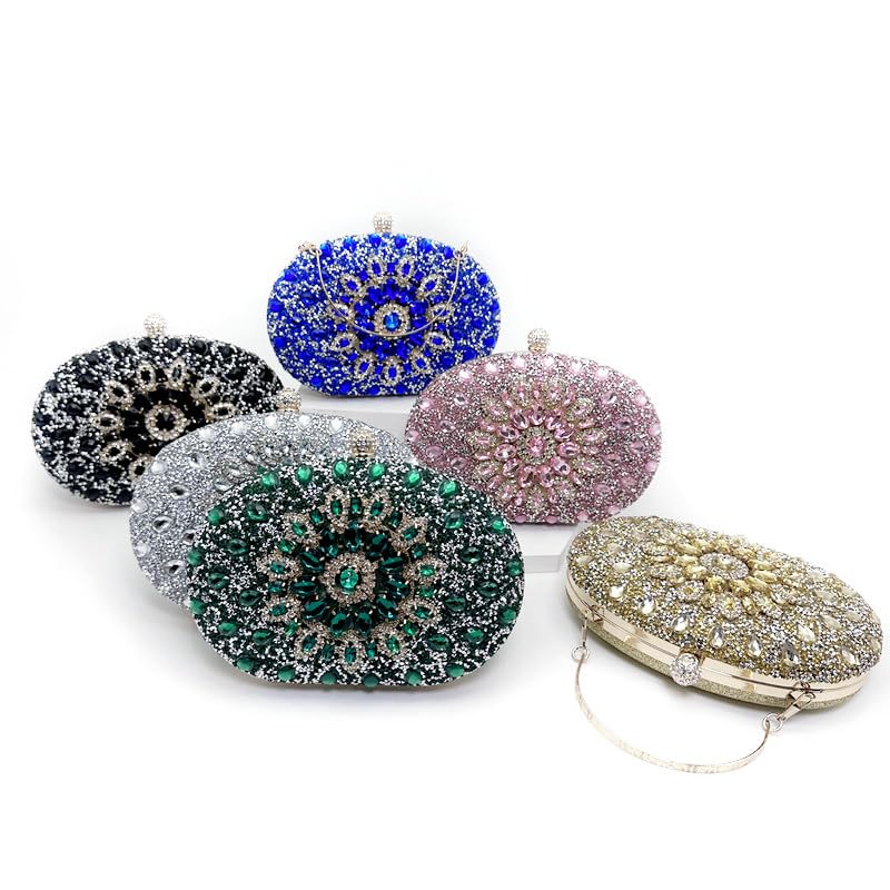 Image of Evening Bags for Women Sparkly Rhinestone Clutch Purses Luxury Handbags for Weddings Formal Prom Party 2026