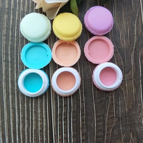 Miniatura 8 de Estuche colorido de macarrón, caja de almacenamiento de joyas de macarrón, caja de almacenamiento portátil de viaje para dulces, macarrón, caja de