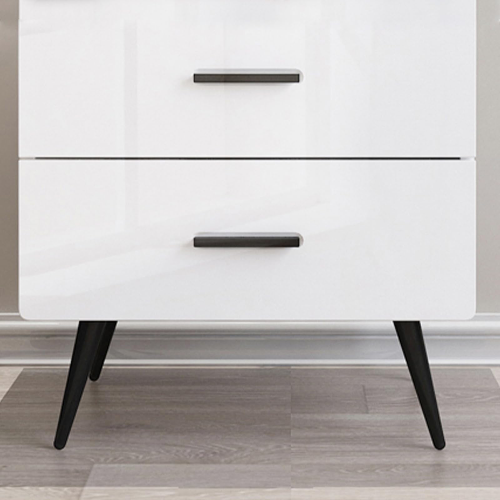 Generico Gambe per Mobili Ricambio Nero 4 Pezzi Supporto Piedini Conici per Tavolo in Ferro Vernice Spray Piedini per Divano Altezza: 10-72 cm Piedini per Mobile 55 cm/21,7"
