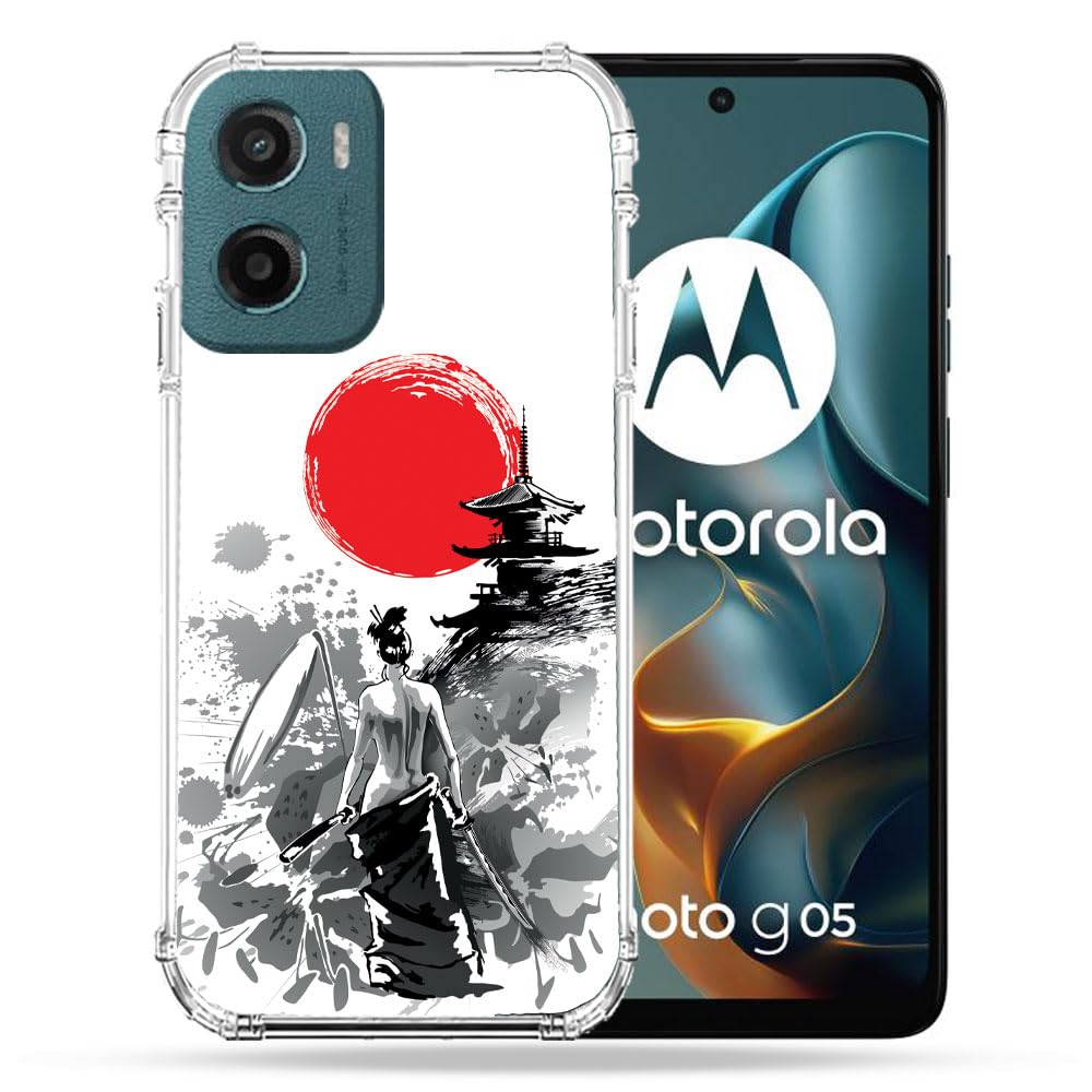 Cokitec Reinforced Case for Motorola G05 / E15 Japan Travel Women's