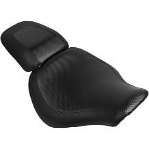 1 Set Rider Solo Seat + Passenger Pillion Seats for Harley Fat Boy FLFB Fatboy FLFBS 114 2018-Up, Black