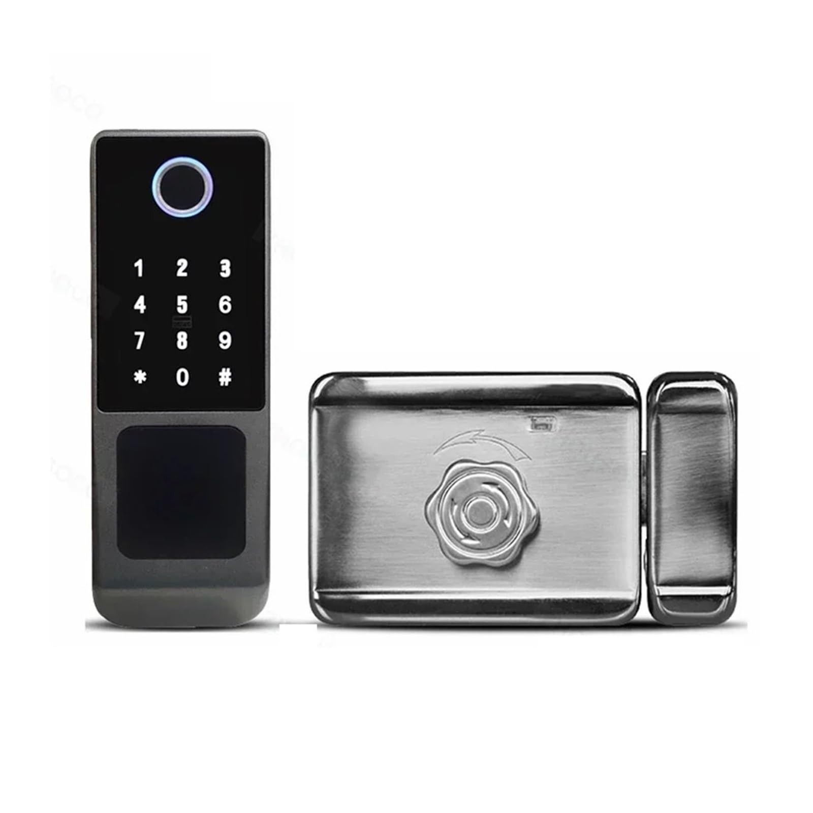 Serrure à empreinte digitale étanche, télécommande Wi-Fi, Bluetooth, carte, code numérique, porte intelligente électronique(Standard,Double-sided)