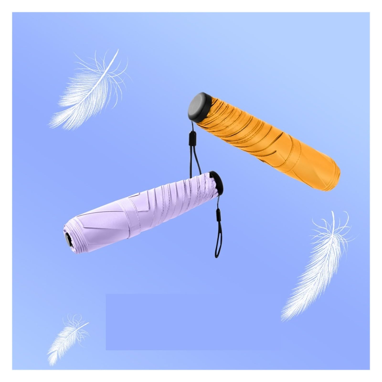 RENEESME Umbrellas for Rain Manual Portable Light Umbrella Women's Large Folding Sun Umbrella Strong Umbrella for Wind and Rain(C)