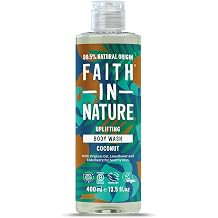 Faith in Nature Natural Coconut Body Wash Hydrating Vegan & Cruelty Free Paraben and SLS Free for Normal to Dry Hair 400 ml