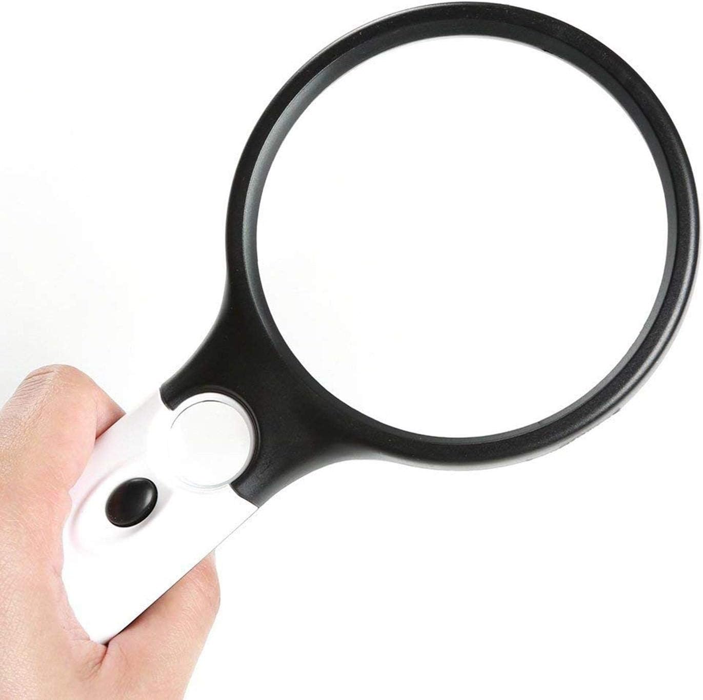 Other LED Magnifier 45X/3X Illuminated 2 Lens Set Handheld Magnifying Glass with Lights Gift for Parents
