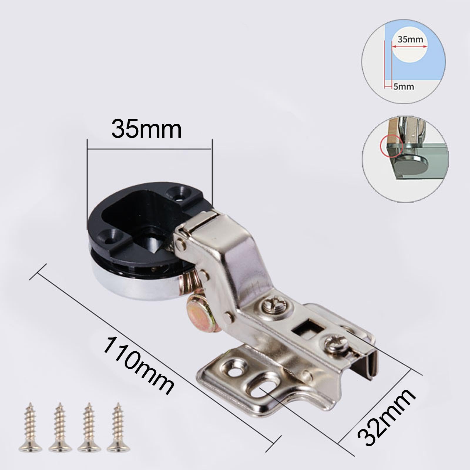 CERNIERA NASCOSTA GRADO Professionale 35 Mm Maschera Alesa Con Punta Da - Foto 5