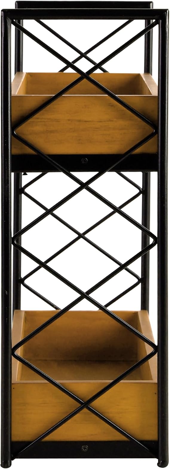2 Tier Wooden Spice Rack for 28 Jars, Spice Shelf Organizer