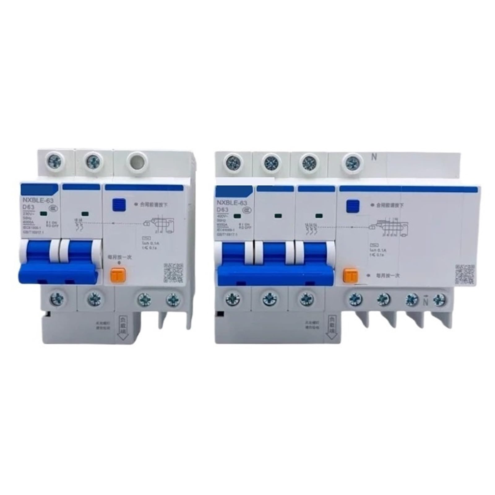 Disjoncteur différentiel NXBLE-63 1P+N 32A 100mA pour tableau électrique