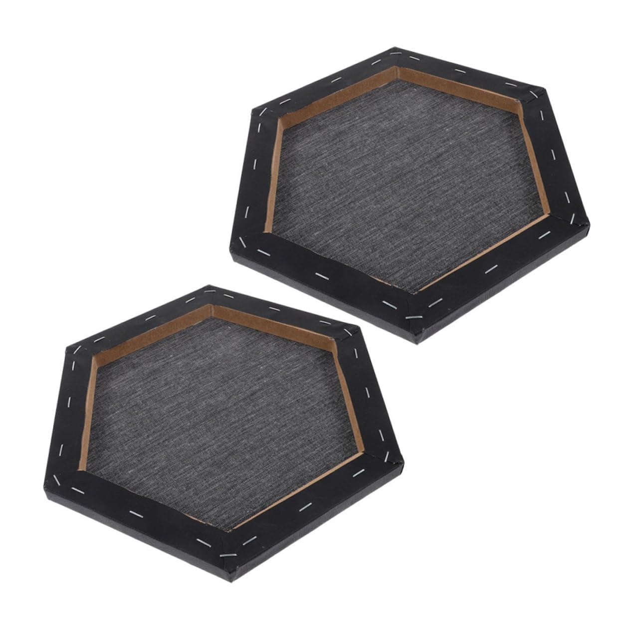 Lienzo hexagonal negro para pintura artística que soluciona fondos oscuros