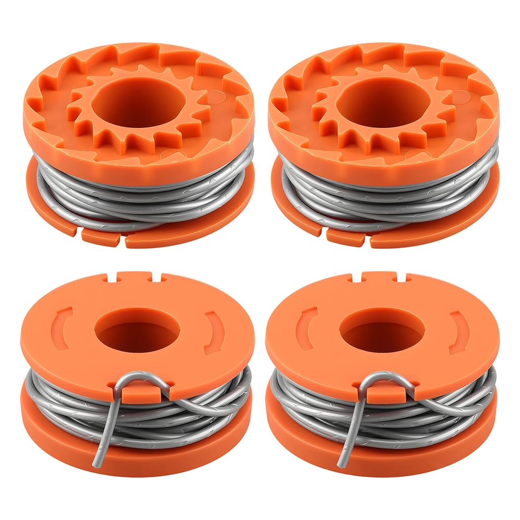 Strimmer Spool Line, 4 PCS WX150 Autofeed Replacement Spools for McGregor