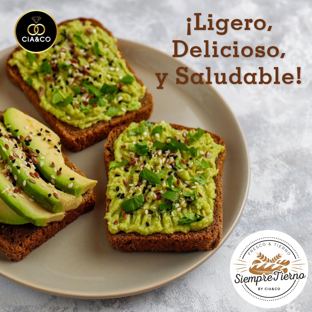 Pan Proteico SiempreTierno XXL 500g Bajo en Carbohidratos 25% Proteínas Keto