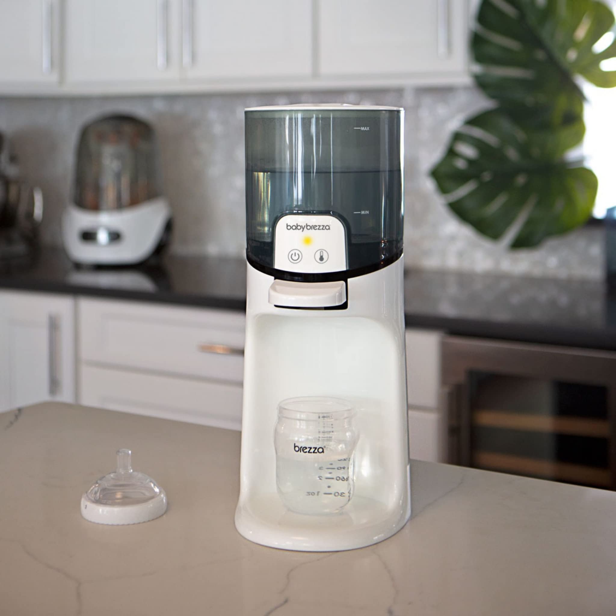 Baby Brezza Instant Water Warmer – Flaschenwärmer für Babyflaschen, sofort warmes Wasser für Babynahrung, 3 Temperaturen (22/37/40°C), ideal für Nachtfütterung & Säuglingsnahrung