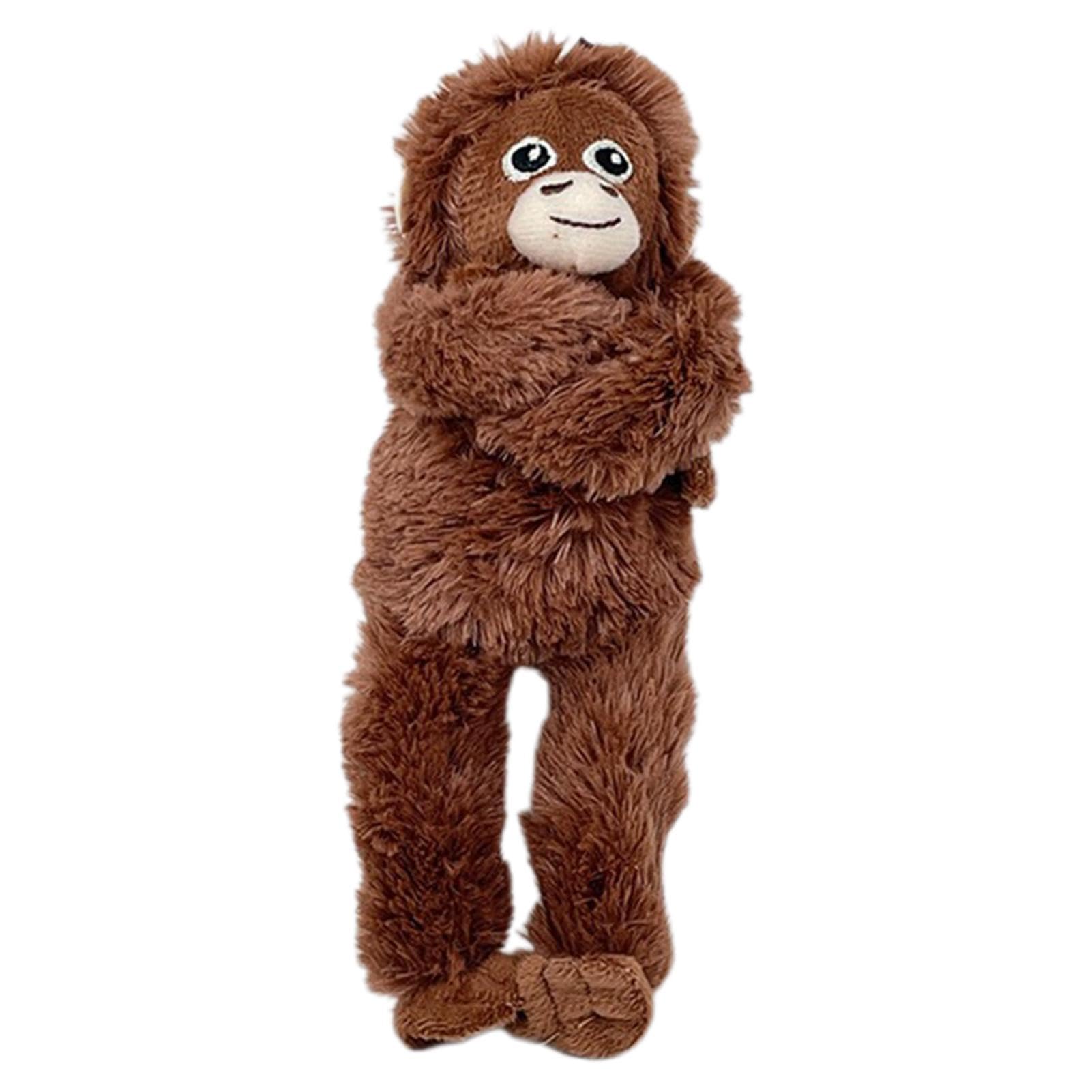 Orangutan Ted-Dy | Monkey Teddy | Unique Plush Animal Pendant | Soft Plush Animal Hangable Ornament | Giant Monkey Teddy | Fun Plush Gorilla Decor For Bag, Backpack, Purse
