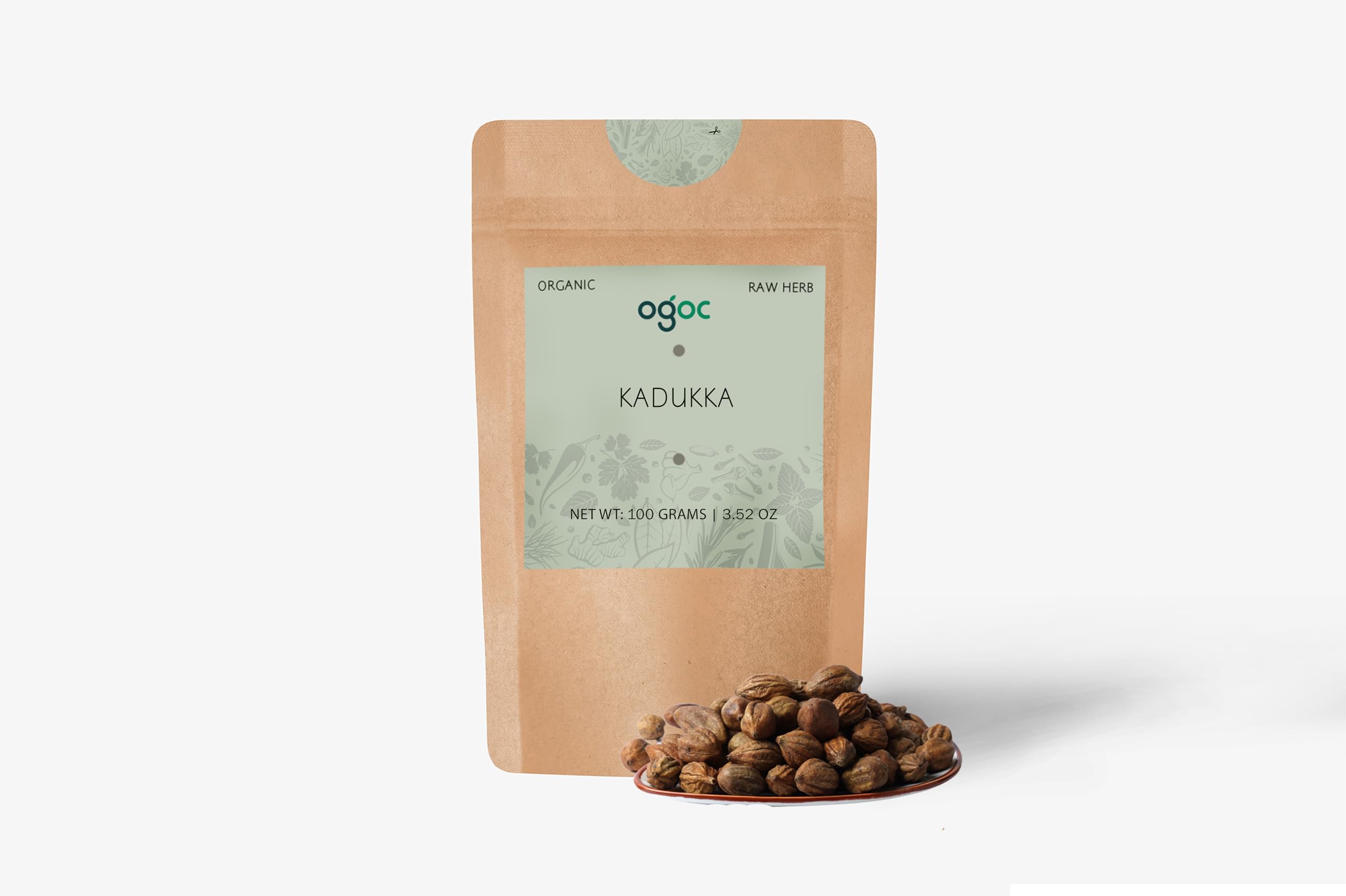 OGOC Kadukka | Haritaki, Terminalia Chebula, Chebulic Myrobalan | Nature's Digestive and Respiratory Health Booster (300g)