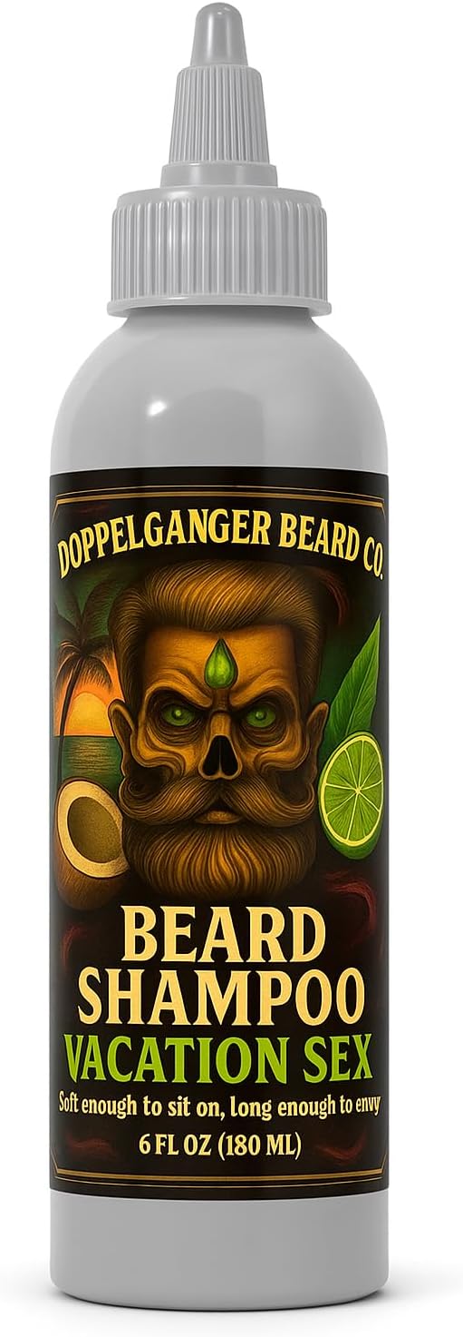 Beard Shampoo for men – Deep Clean Beard Wash with Aloe & ACV for Softer, Fuller Beards, Dandruff & Itch Control, Explosive Lather & Lightweight Conditioning with Incredible Scents