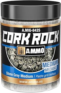 Ammo by MIG Dioramas Terraform Medium Cork Rock 100 ml, Stone Grey
