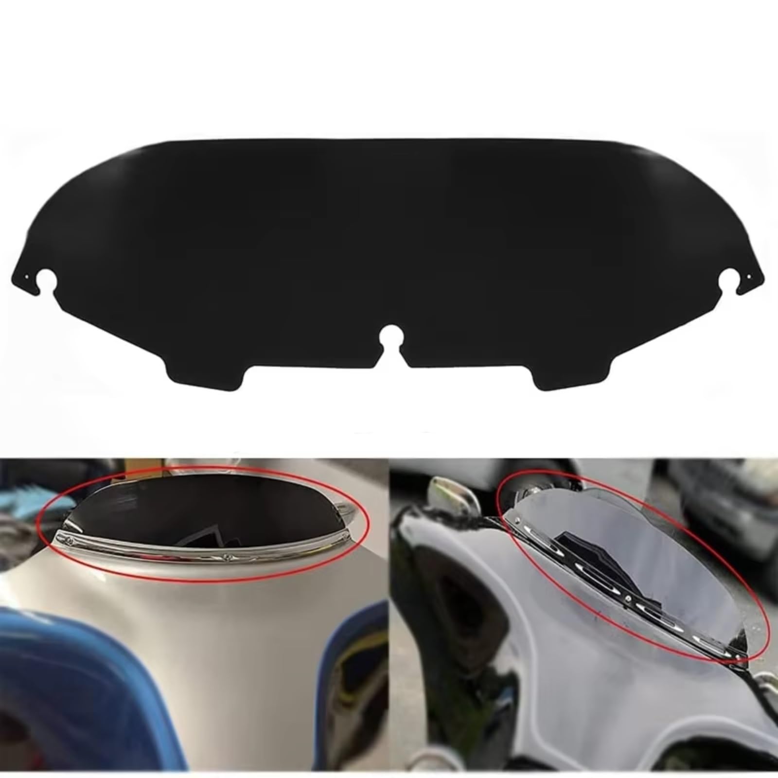 Bulle Moto Compatible Avec Street Glide 1996-2013 1 Pièce De 4,5 Pouces Pour Pare-brise De Moto Déflecteurs D'air Accessoires