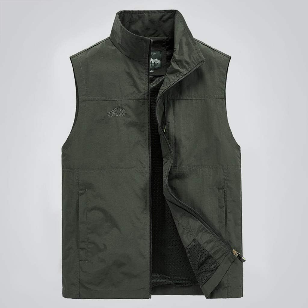HJINGSUN Mens Vests Outerwear Work Fishing Photo Vest