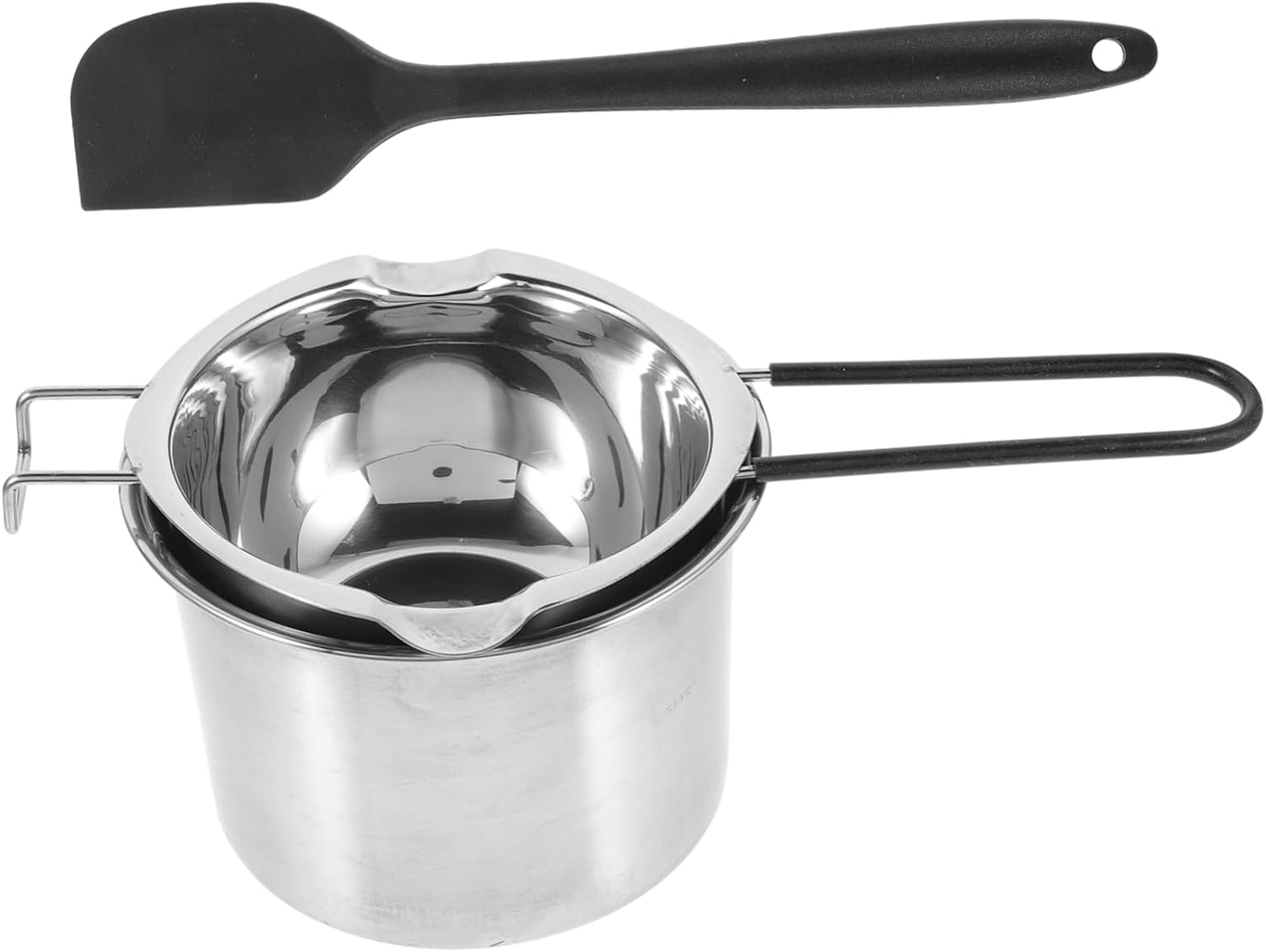 1set Stainless Steel Melting Pot Set Double Boiler for Chocolate Cheese Butter More for Home Commercial Use