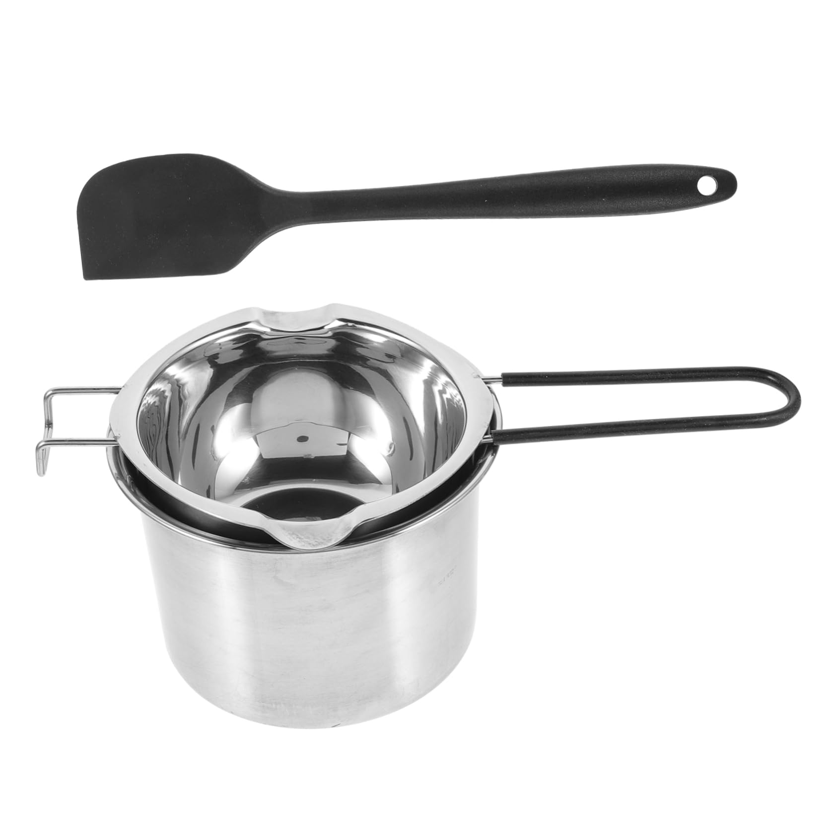 OFFSCH 1set Double Boiler Melting Pot Stainless Steel Chocolate Wax Melting Pot Capacity for Butter Cheese Making Outdoor Baking Essential