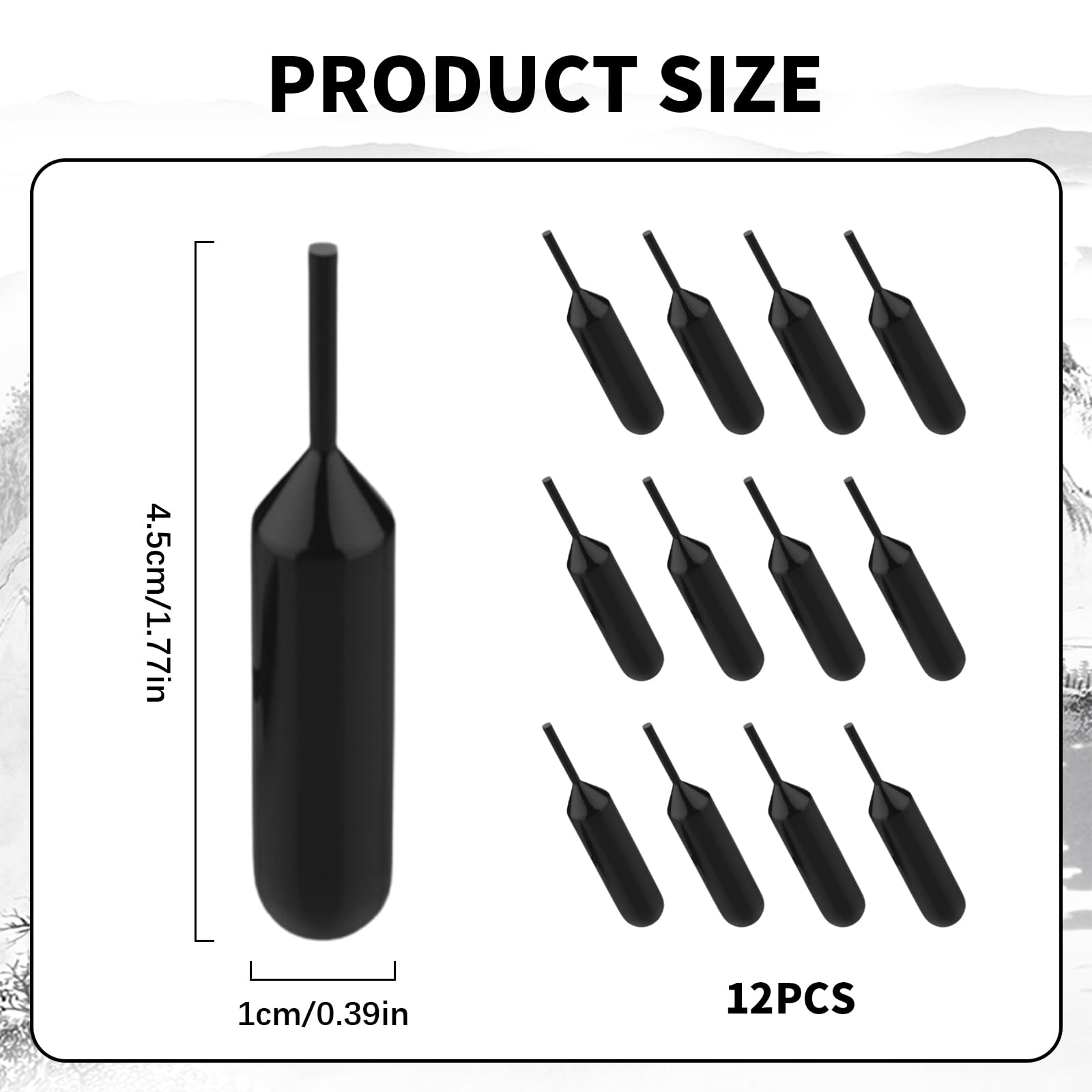 Ninnyi 12 PCS 2ml Confidential Roller Stamp Ink Refills, Identity Theft Rolling Stamp Ink, Black - Image 2