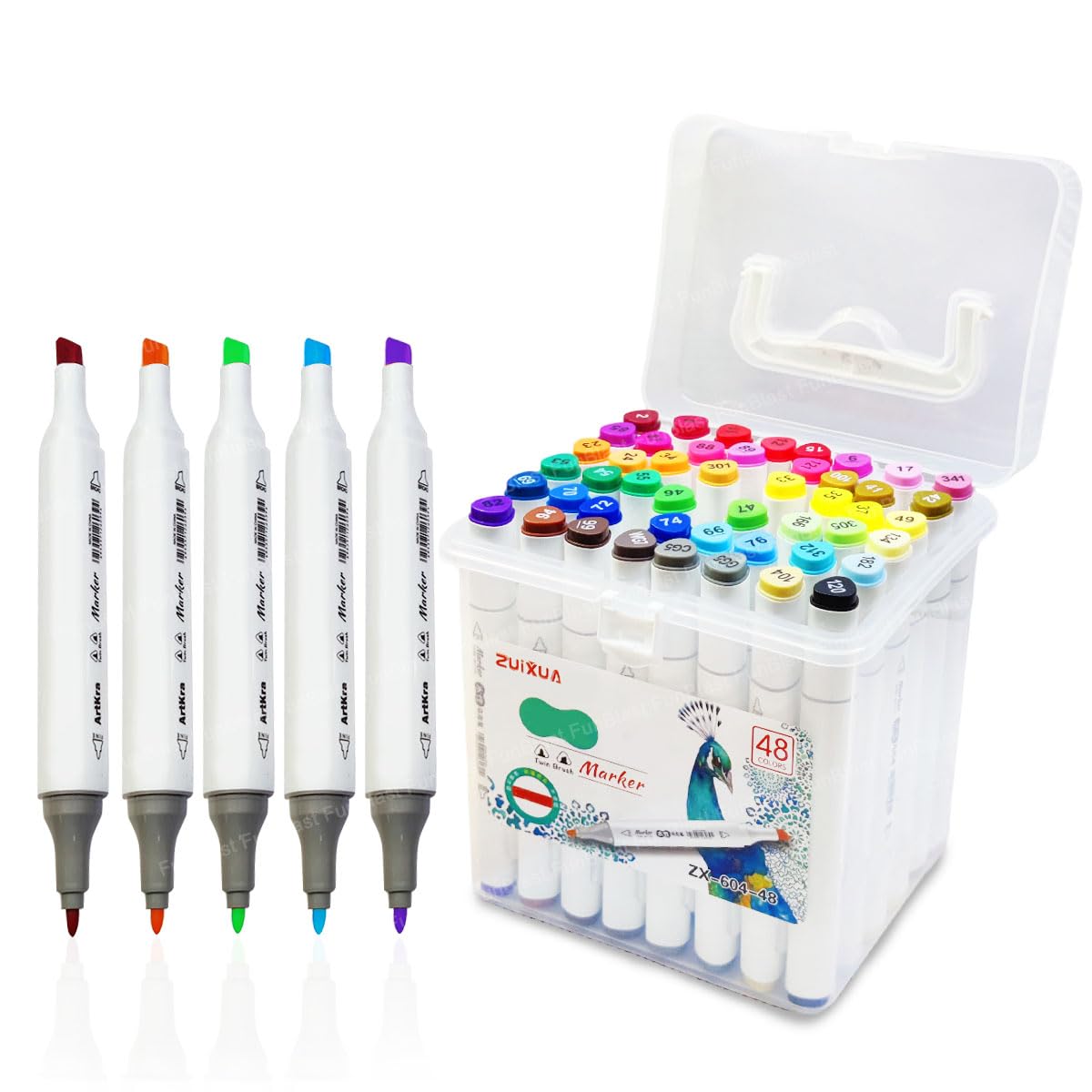 FunBlast Color Markers Twin Tip - Double Tip Markers for Artist, Sketch Alcohol Markers Set, Drawing Colouring Markers for Kids, Marker for White Board (48 Pcs) (B09Q5GK3NY) Amazon Price History, Amazon Price Tracker