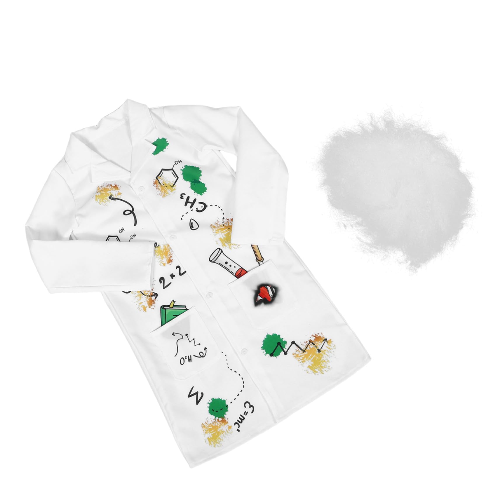 YARNOW Costume De Scientifique Pour Enfants Blouse De Laboratoire De Docteur Blouse Scientifique Déguisement De Carrière Pour Enfants