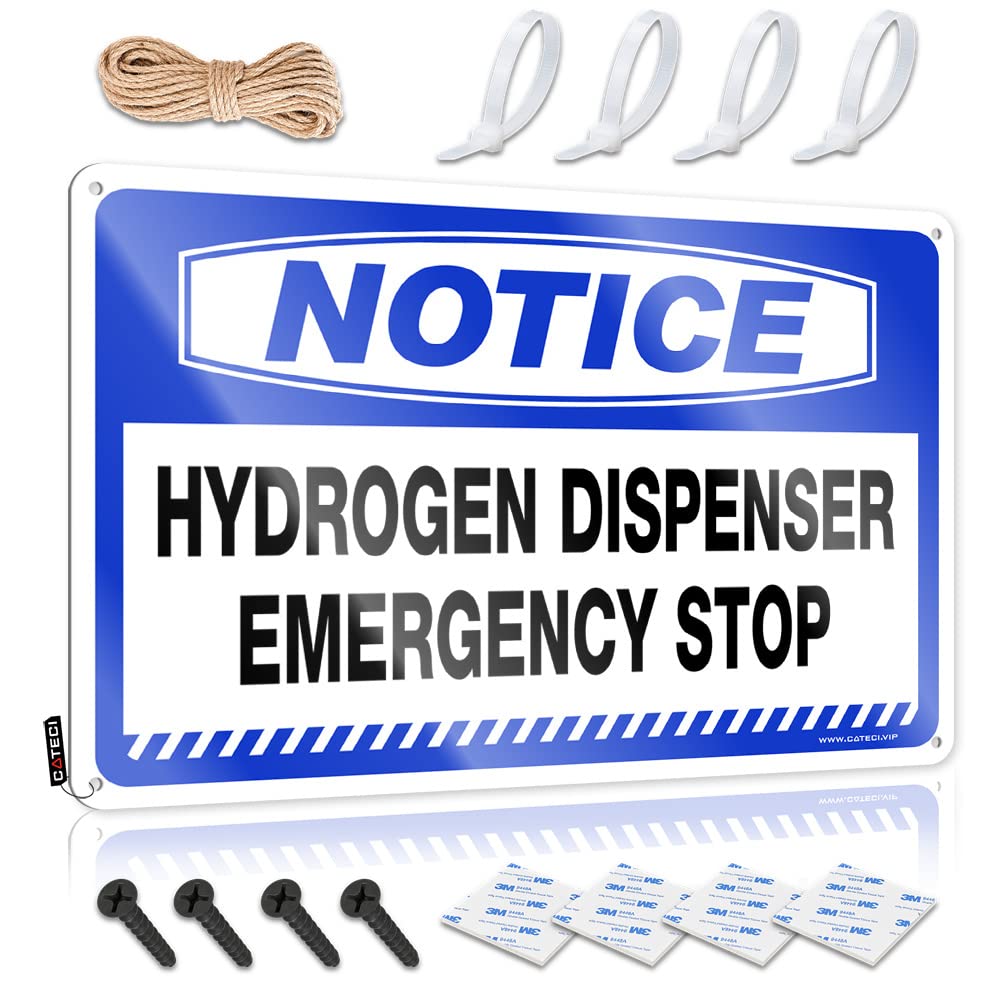 Little Man Cave Sign Notice Hydrogen Dispenser Emergency Stop Tin Sign Tin Signs For Bar Man Cave Signs And Decor