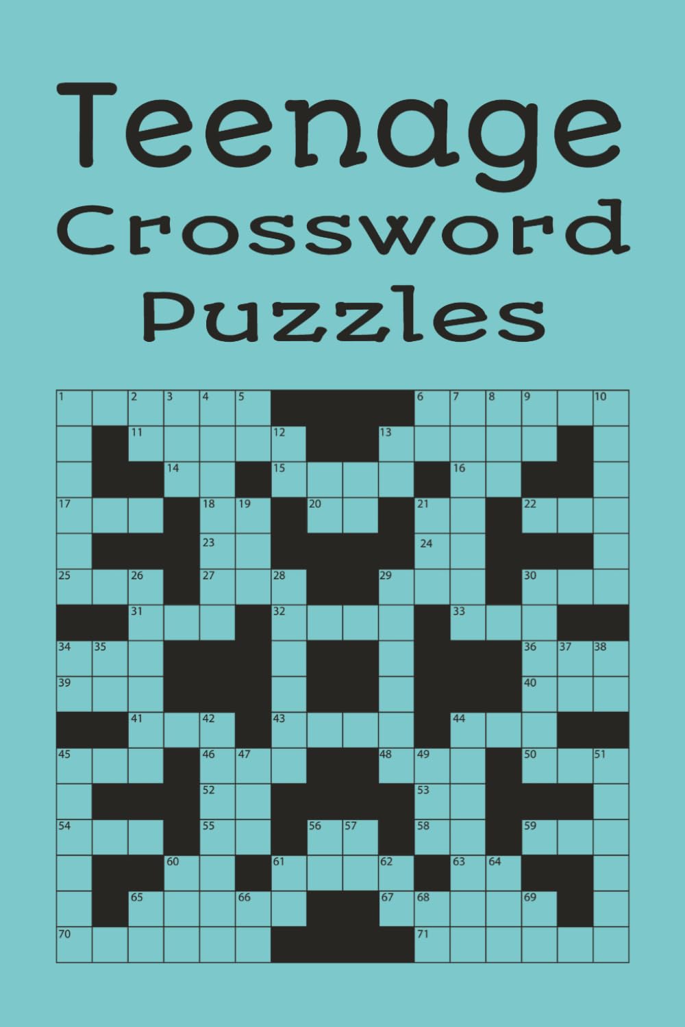 Teenagers Crossword Puzzles: Fun Themed Crossword Puzzle Book For Teens | Teen Crossword Puzzle Good | 6x9 Inches | 120 Pages | Solutions Included
