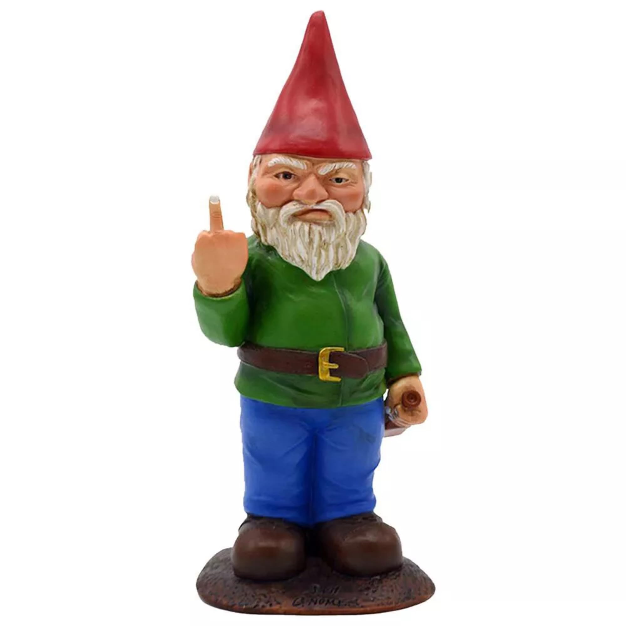 Set De 2 Gnomos De Jardín Borrachos De Resina, Azul Y Rojo, Divertidas Estatuas De 15 Cm Para Césped, Patio Y Decoración Exterior