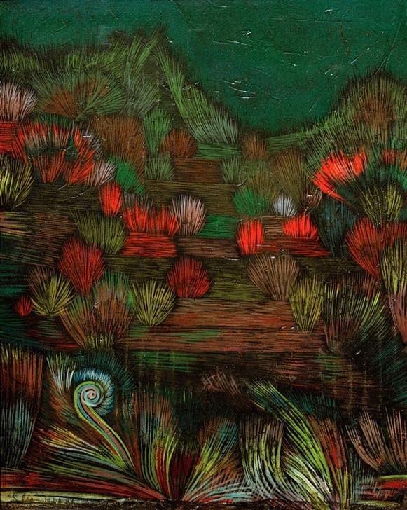 Impression d'art Paul Klee vintage haut de gamme pour décoration murale de chambre 60x90