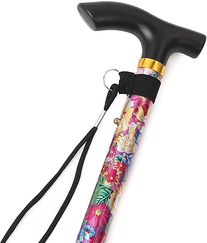 Miniatura 10 de COMFKEY Bastones plegables actualizados, diseño de mango ergonómico, bastones plegables ligeros y ajustables para hombres y mujeres