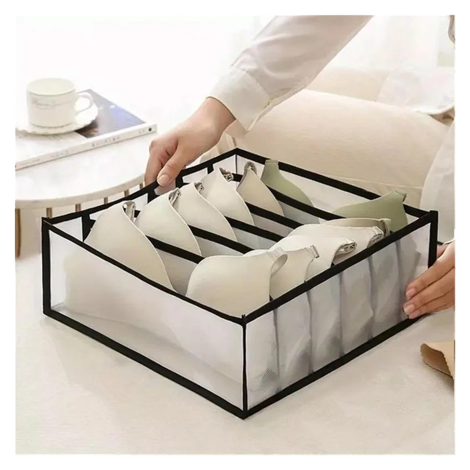 Socken Organizer Aufbewahrungsbox(11 Grid Grey)