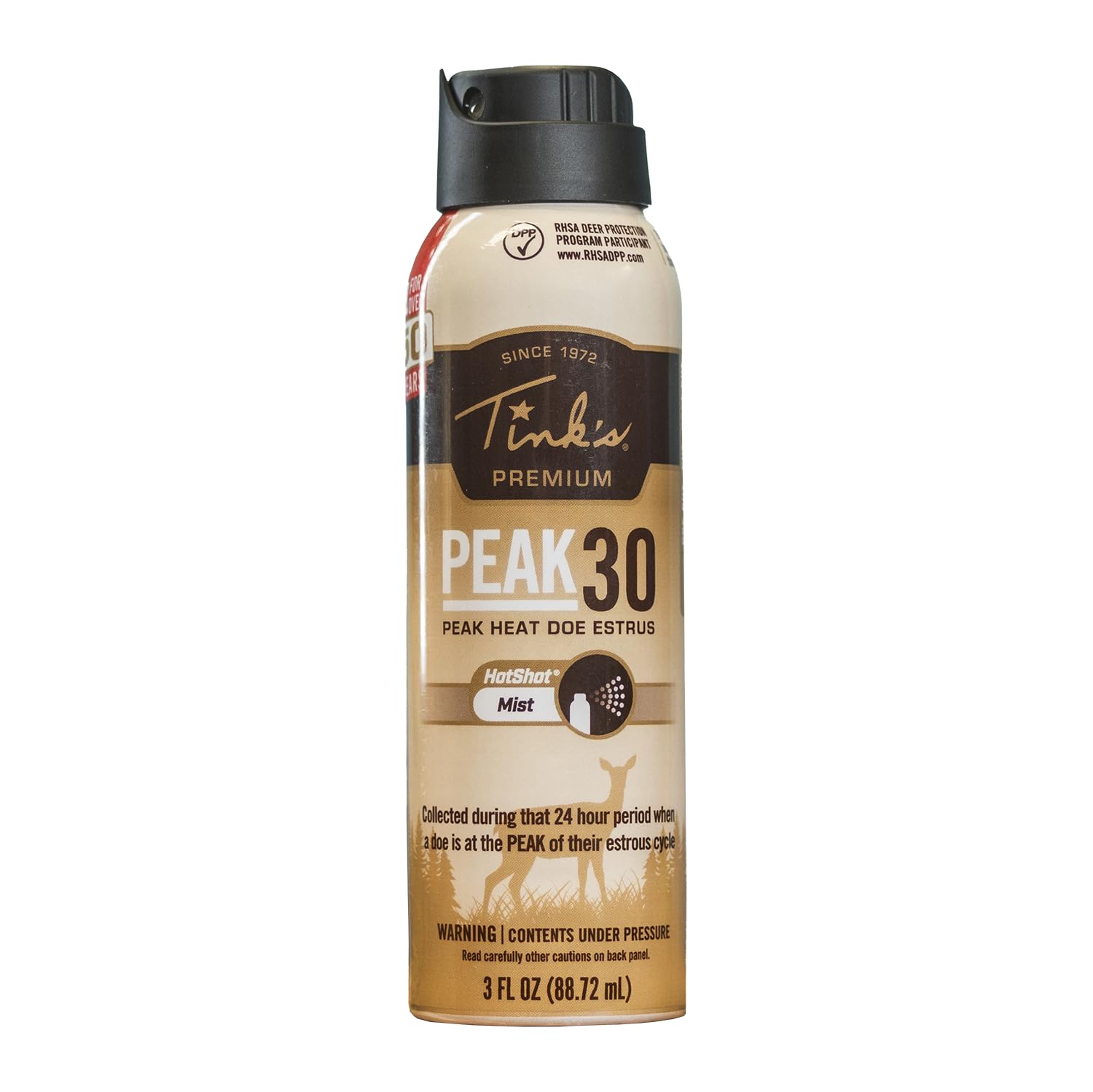 TINK'S Peak30 Premium Doe estrus Spray Mist Deer Attractant for Hunting (3 Oz) - Superior & Longlisting Peak Heat Doe estrus Hunting Scents - Hunting Lure/Attractant - Advanced Deer Hunting Lure