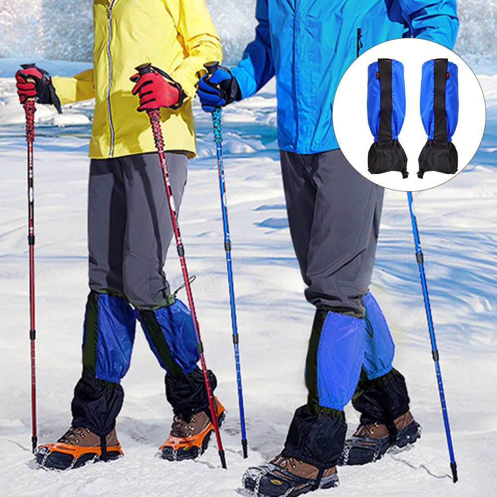 Helweet Getry turystyczne, wodoszczelne getry na nogi, getry śniegowe, getry outdoorowe, chronią buty i nogawki spodni podczas wędrówek i trekkingu, do aktywności outdoorowych, wędrówek, wspinaczki