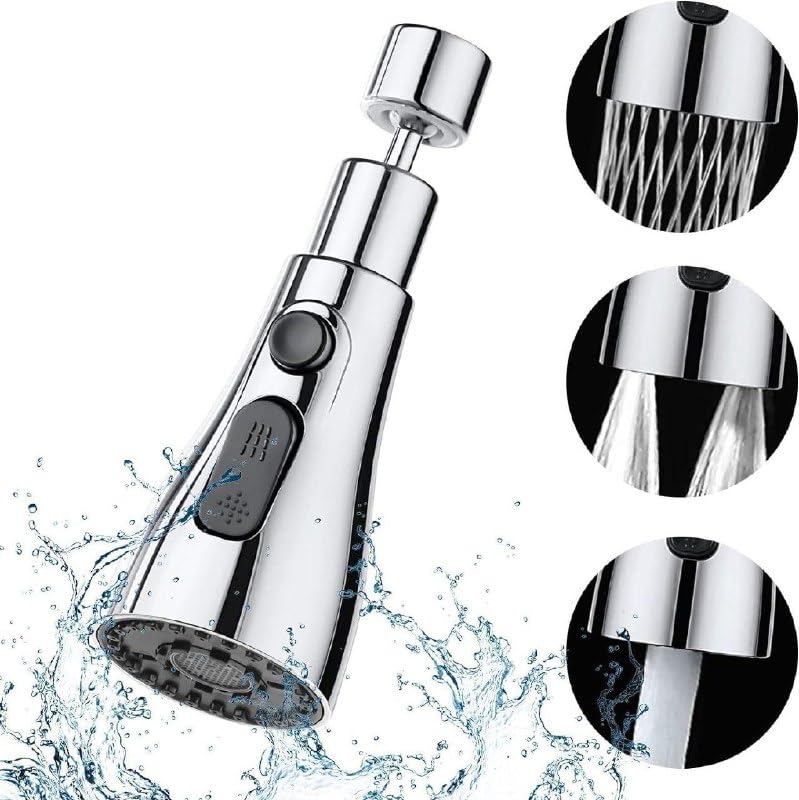 Image of Water Faucet - Durable Stainless Steel Tap for Kitchen & Bathroom Sink, Easy Flow Control, Rust-Resistant Modern Design Water Tap for Home Use, Wall Mounted & Basin Compatible
