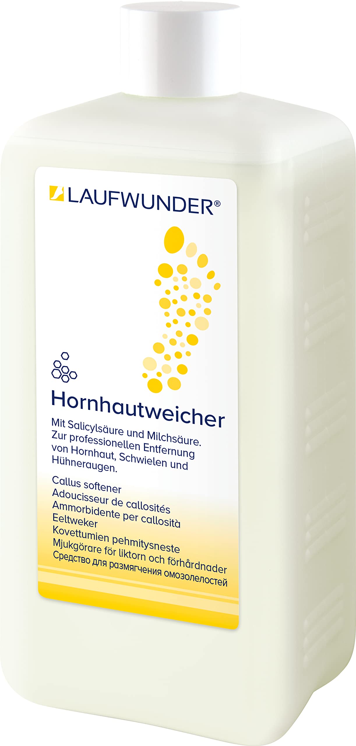 Laufwunder Hornhautweicher hilft Hornhaut und Hühneraugen zu entfernen, 1000 ml