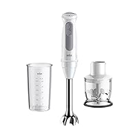 Braun MultiQuick 5 MQ50.201M, Minipimer con 5 ANNI DI ASSISTENZA
